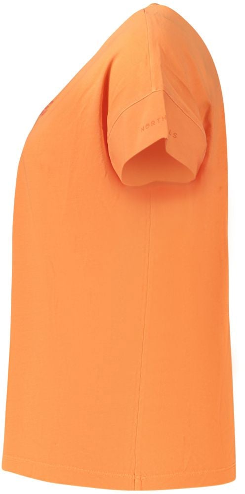 North Sails Arancione Cotton Women T-Shirt Oranje