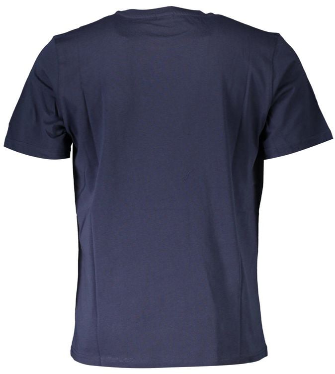 North Sails Blue Cotton Mens T-Shirt Blauw