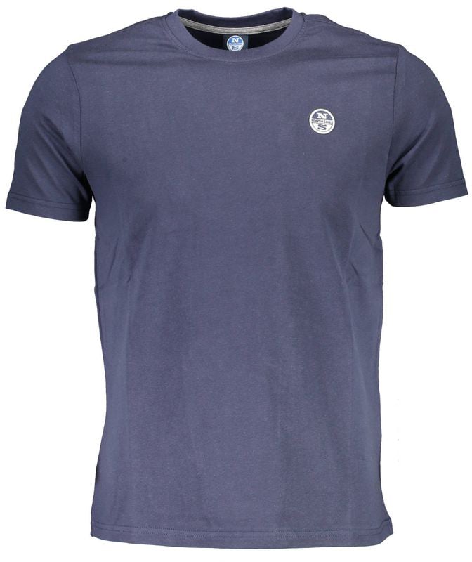 North Sails North Sails Blu Cotton Men T-Shirt Blauw