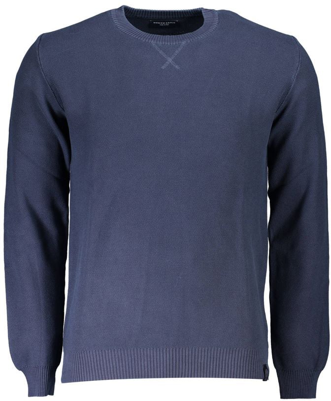 North Sails Blue Organic Cotton Men's Sweater Blauw