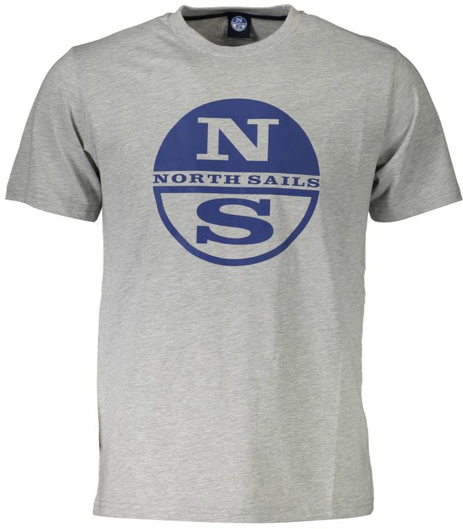 North Sails Grigio Cotton Mens T-Shirt Grijs