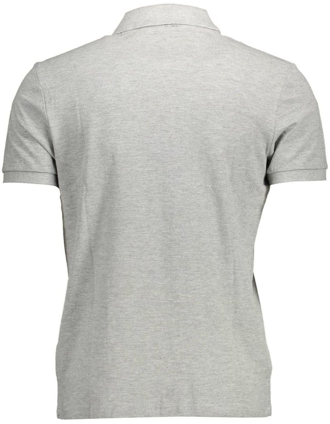 North Sails North Sails Gray Cotton Men Polo Grijs