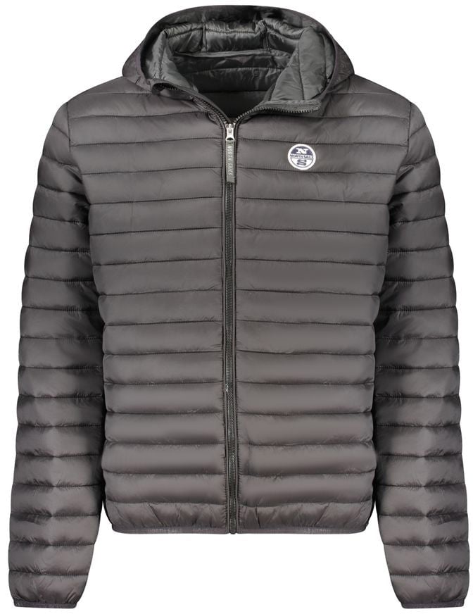 North Sails Black Polyester Men's Jacket Zwart