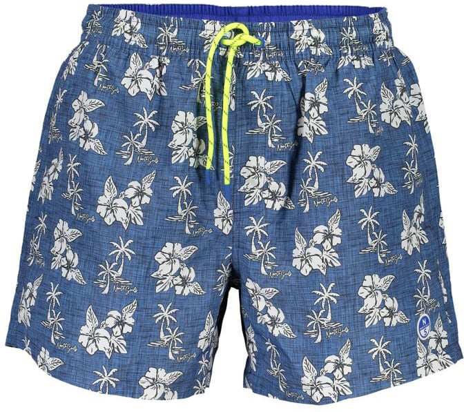 North Sails North Sails Blu Polyester Men Swim Boxer Blauw