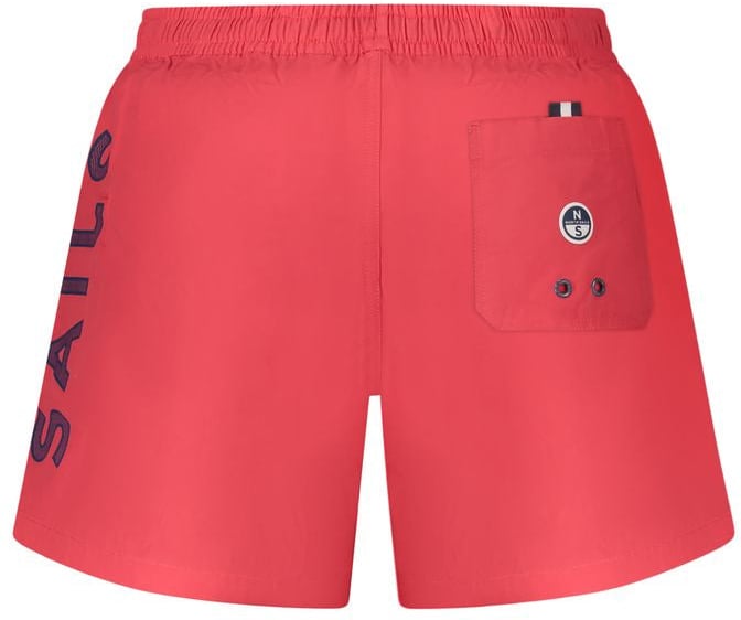 North Sails North Sails Red Nylon Men's Swim Trunk Rood