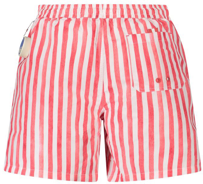 North Sails North Sails Red Polyester Men's Swim Trunk Rood