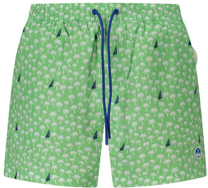 North Sails Verde Polyester Men Swim Boxer Groen