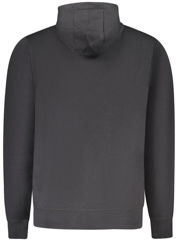 North Sails Black Cotton Men Sweatshirt Zwart