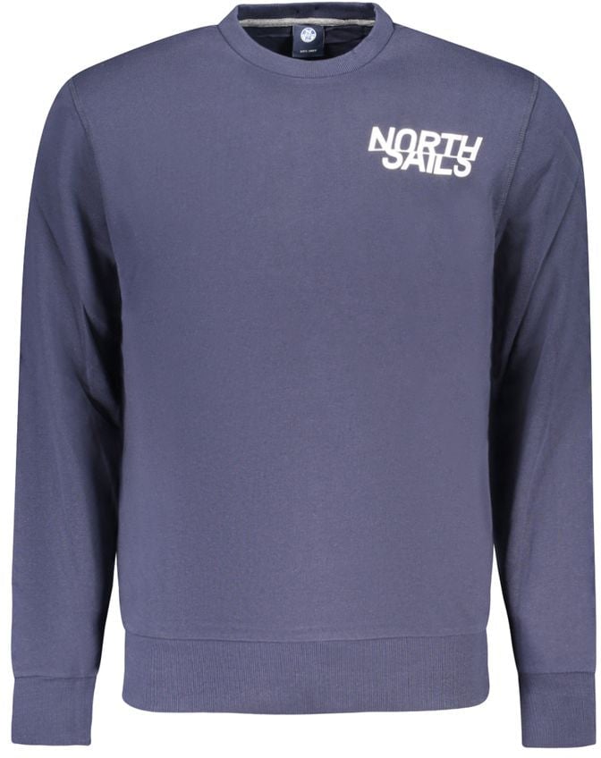 North Sails North Sails Blue Cotton Men's Sweatshirt Blauw