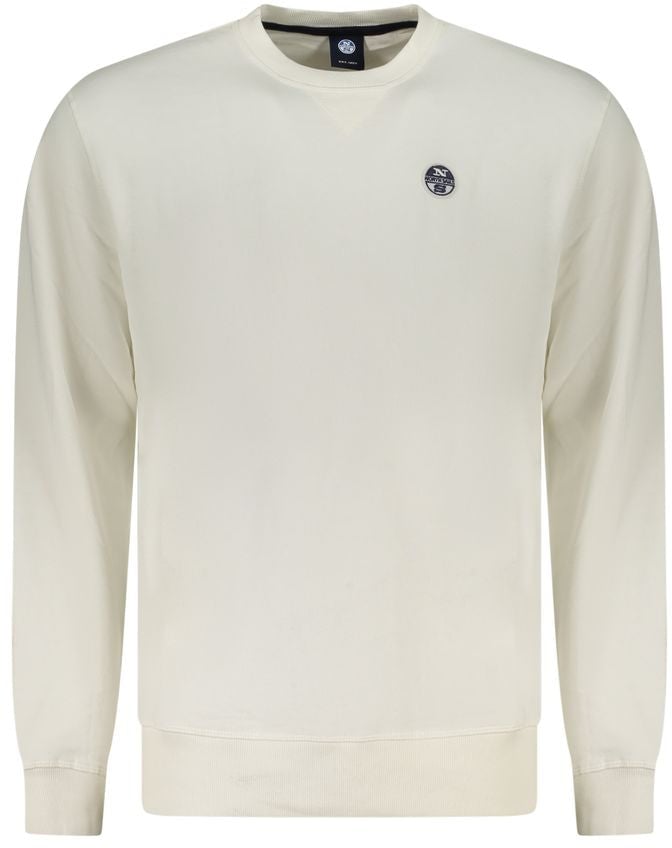 North Sails Bianco Cotton Men Sweatshirt Wit