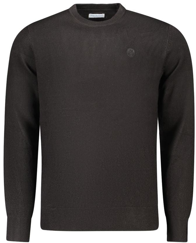North Sails Nero Acrylic Men Sweater Zwart
