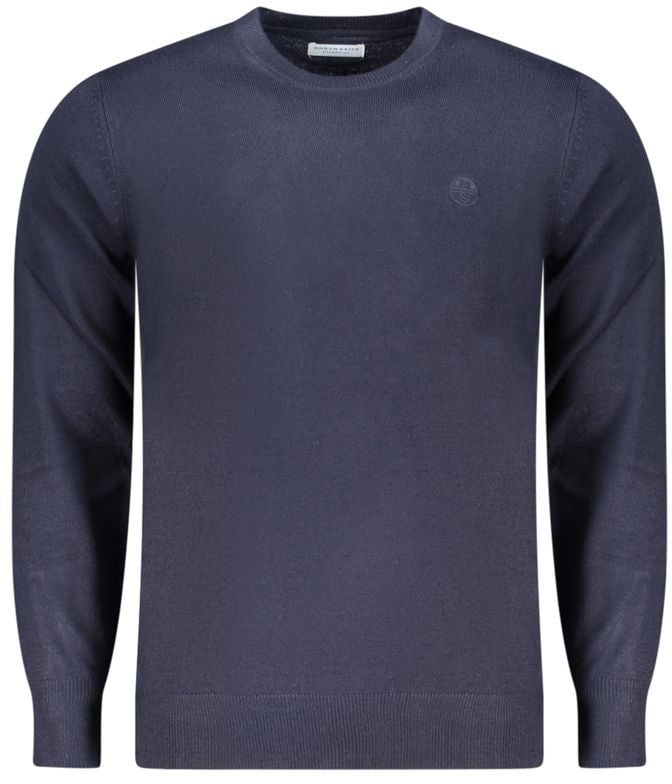 North Sails Blue Acrylic Men Sweater Blauw