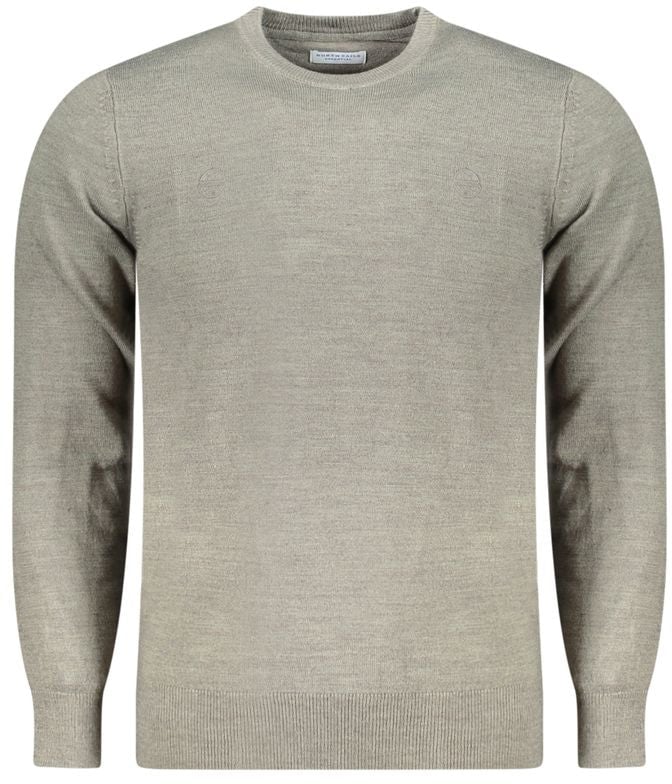 North Sails Gray Acrylic Men Sweater Grijs