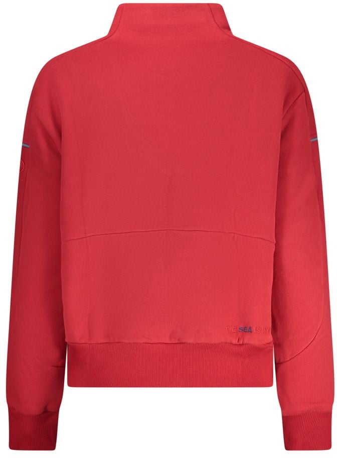 North Sails North Sails Red Cotton Women Sweatshirt Rood
