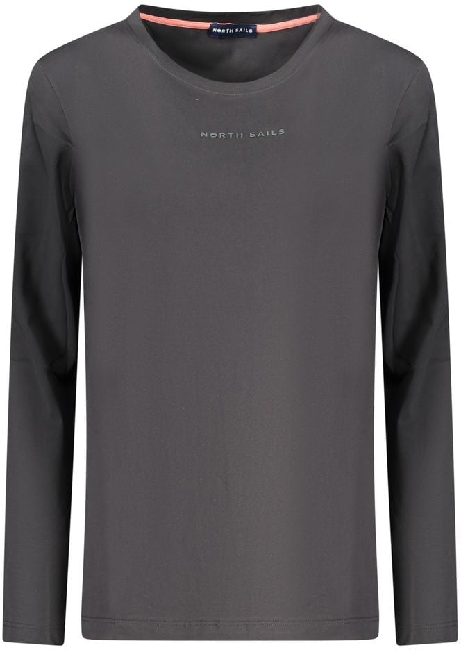 North Sails Black Cotton Women T-Shirt Zwart