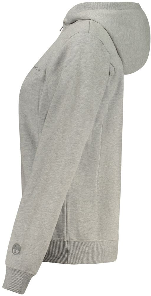 North Sails Grigio Cotton Women Hoodie Grijs