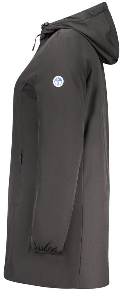 North Sails Black Polyester Women's Jacket Zwart