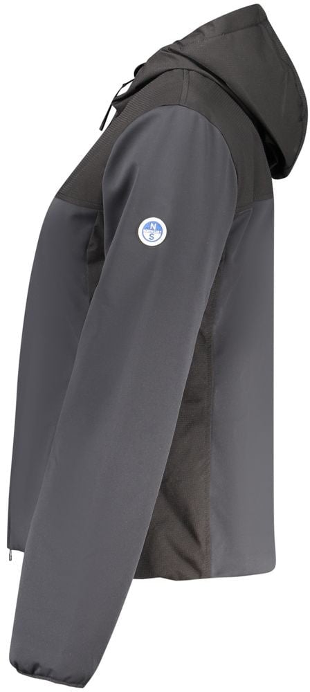 North Sails Black Polyester Women Jacket Zwart
