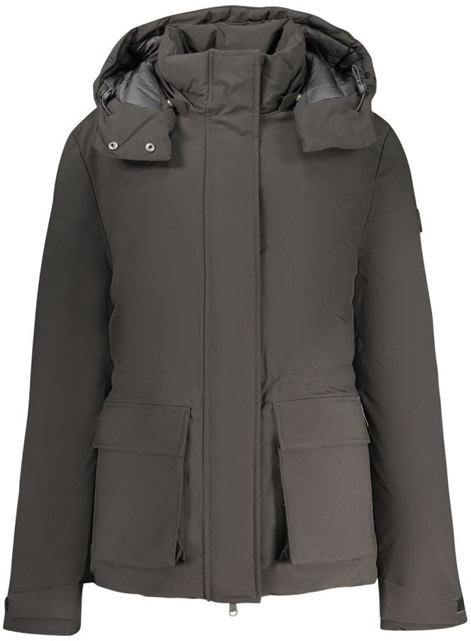 North Sails Black Polyester Women Jacket Zwart