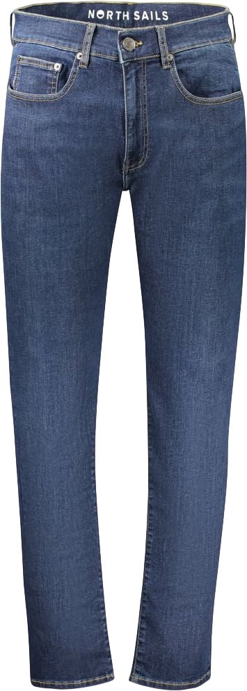 North Sails Blu Cotton Men Jeans Blauw
