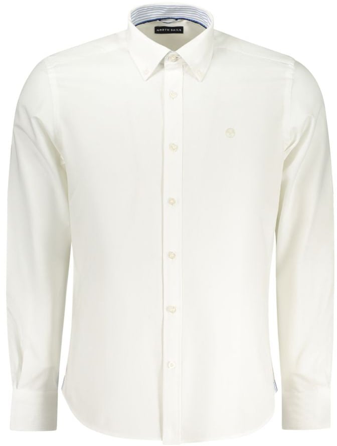 North Sails Bianco Cotton Men Shirt Wit