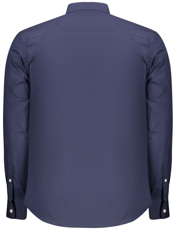 North Sails Blu Cotton Mens Shirt Blauw