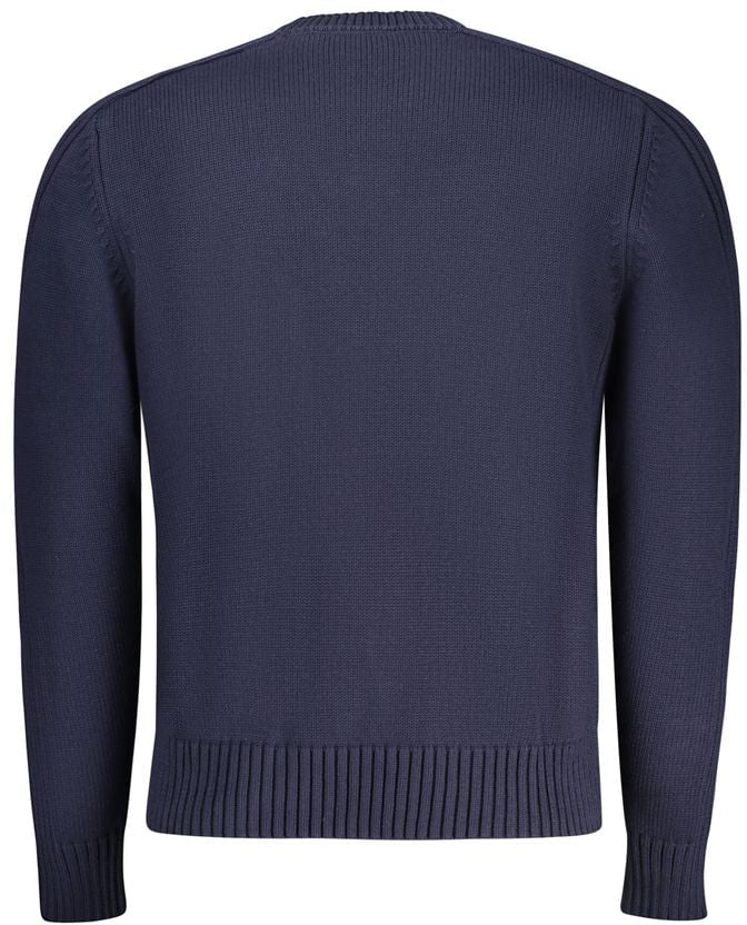 North Sails North Sails Blue Cotton Men Sweater Blauw