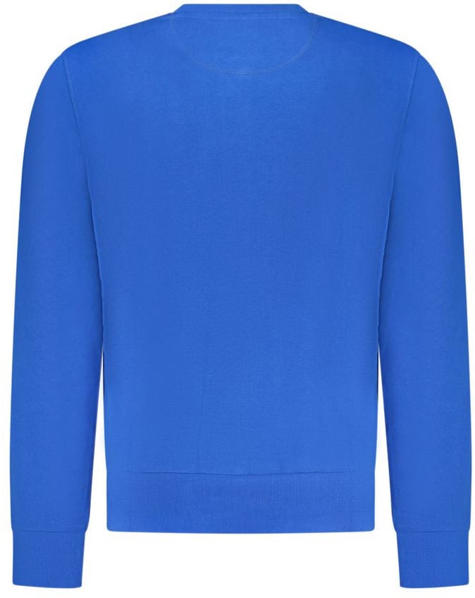 North Sails North Sails Blue Cotton Men Sweatshirt Blauw