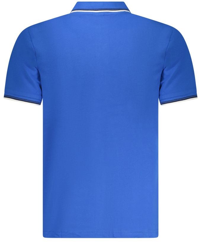North Sails Blue Cotton Men Polo Shirt Blauw