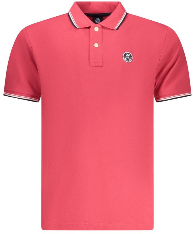 North Sails North Sails Red Cotton Men Polo Rood