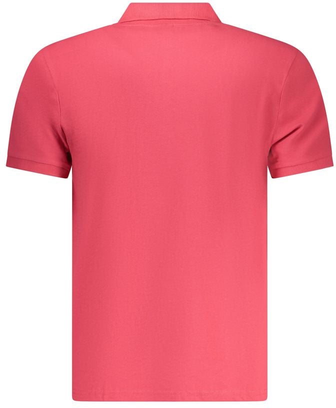 North Sails Red Cotton Men Polo Shirt Rood