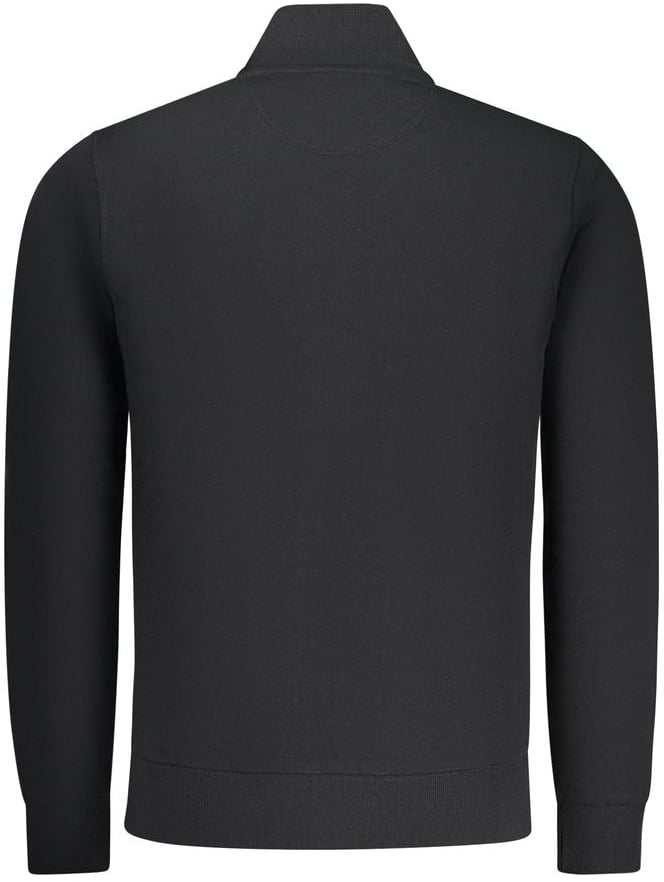 North Sails Black Cotton Men Sweatshirt Zwart