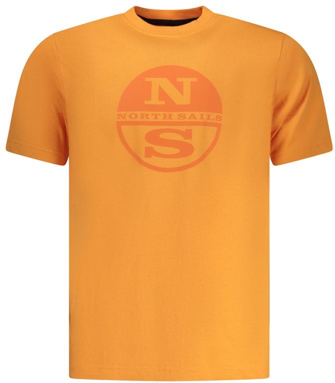 North Sails Arancione Cotton Men's T-Shirt Oranje