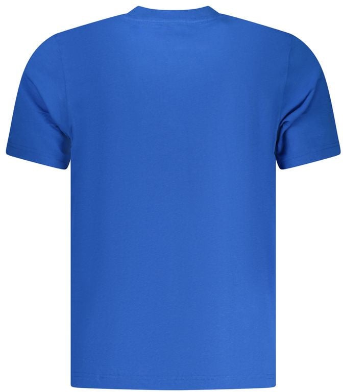 North Sails North Sails Blue Cotton Men T-Shirt Blauw