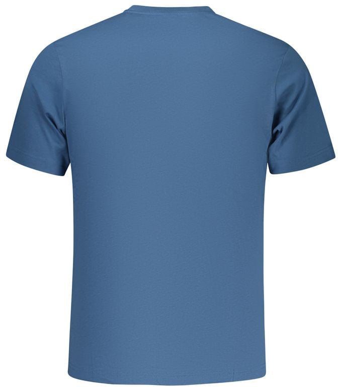 North Sails Blue Cotton Men T-Shirt Blauw
