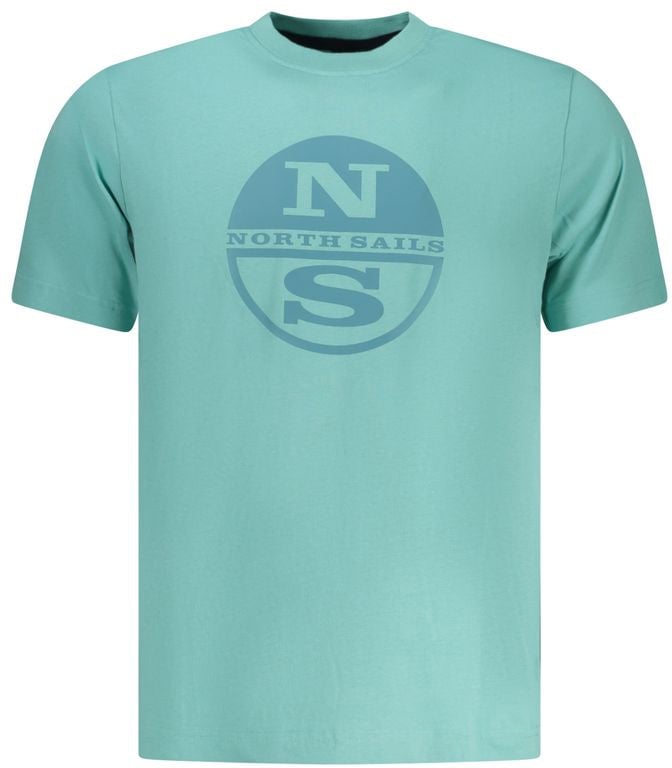 North Sails Azzurro Cotton Men T-Shirt Blauw