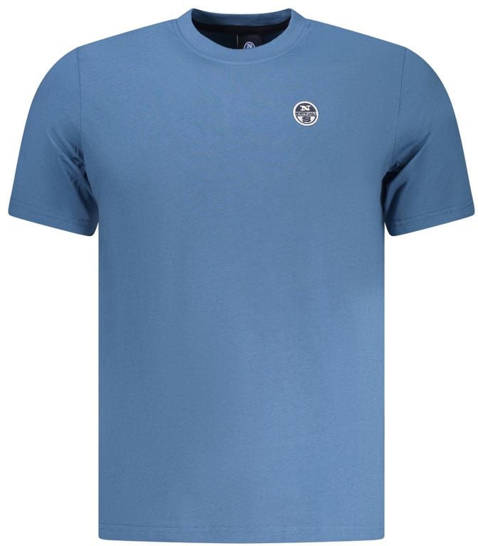 North Sails Blue Cotton Men's T-Shirt Blauw
