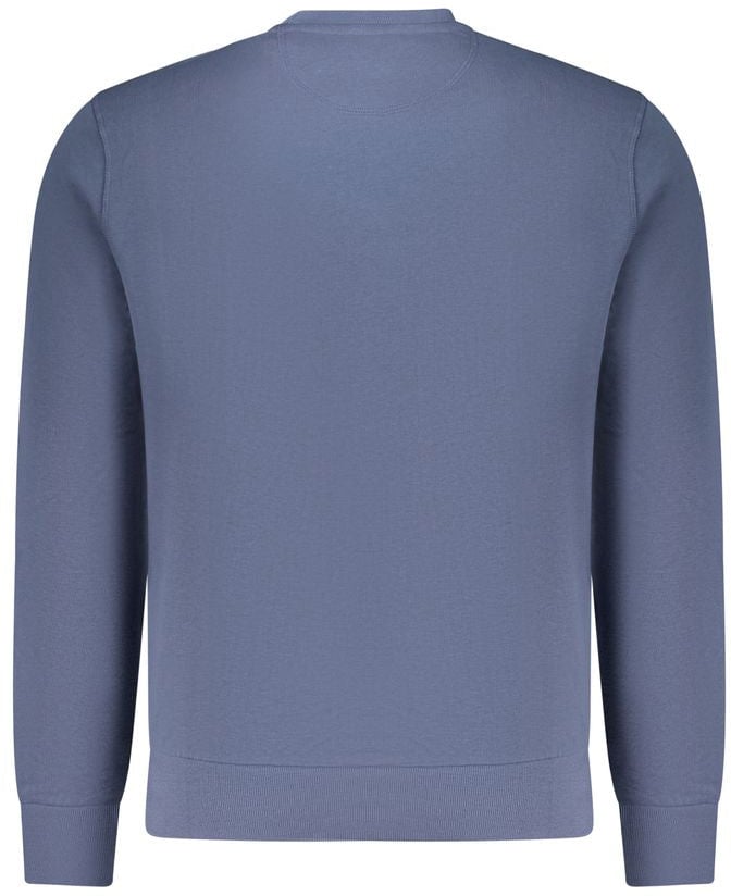 North Sails Blue Cotton Men Sweatshirt Blauw