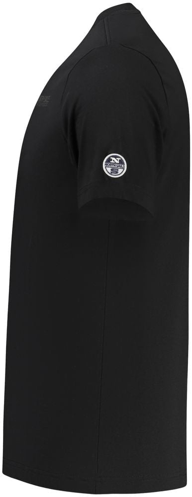 North Sails North Sails Black Cotton Men T-Shirt Zwart