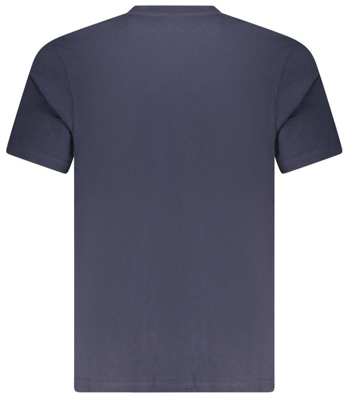 North Sails Blue Cotton Men T-Shirt Blauw