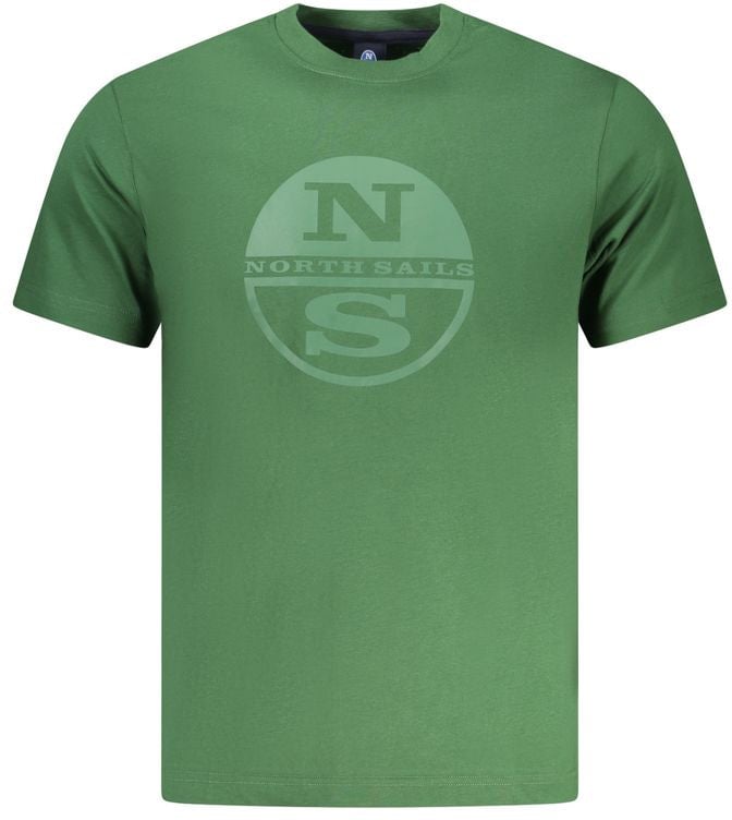 North Sails Verde Cotton Men T-Shirt Groen
