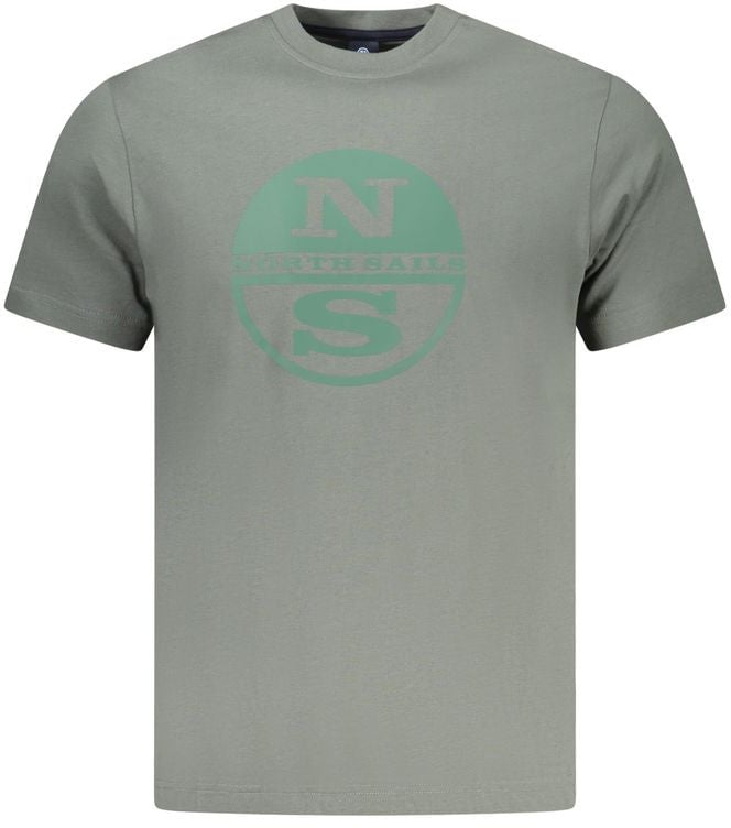 North Sails Verde Cotton Men T-Shirt Groen