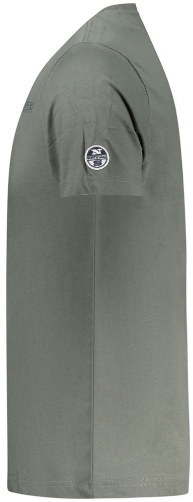 North Sails Verde Cotton Men T-Shirt Groen