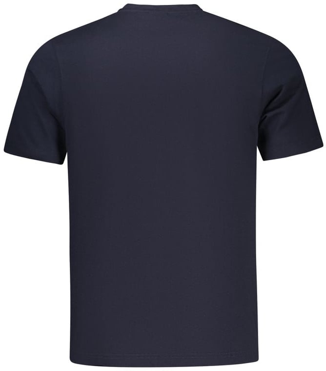 North Sails Blu Cotton Men T-Shirt Blauw