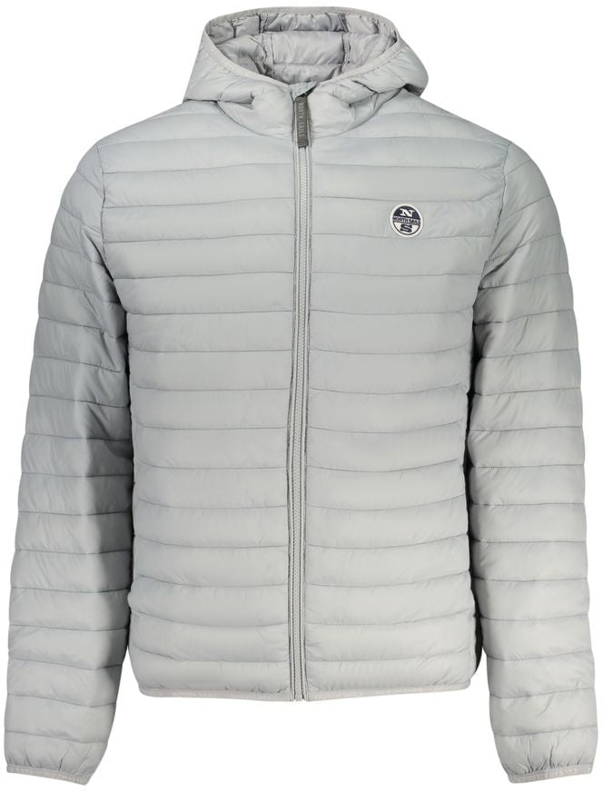 North Sails Grigio Poliammide Men's Jacket Grijs