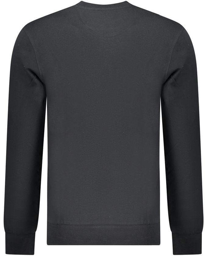 North Sails Black Cotton Men Sweatshirt Zwart