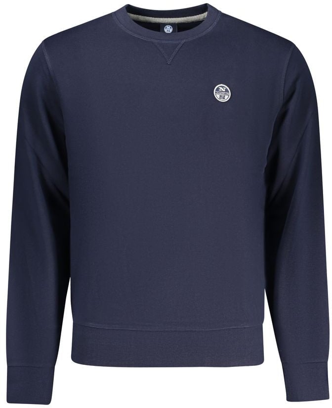 North Sails Blue Cotton Men's Sweatshirt Blauw