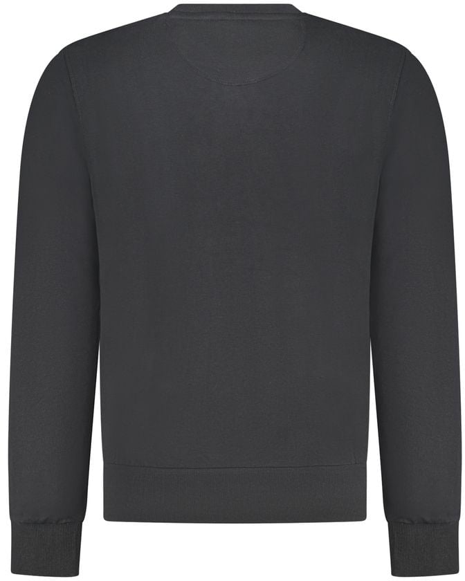 North Sails North Sails Black Cotton Men Sweatshirt Zwart