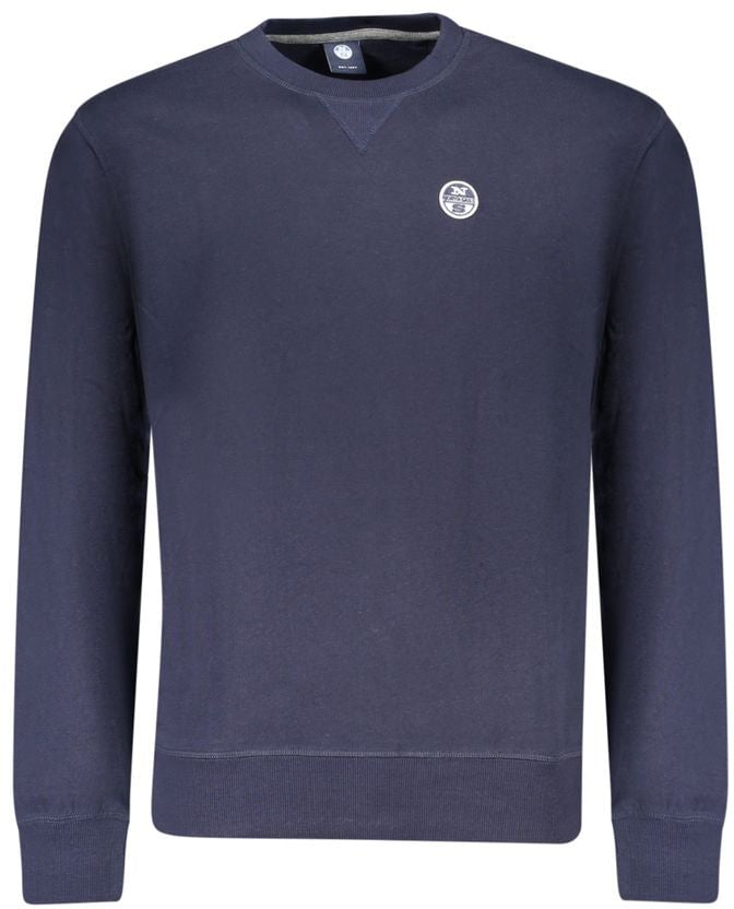 North Sails Blue Cotton Men's Sweatshirt Blauw