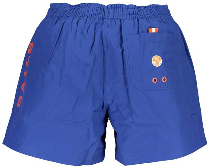 North Sails North Sails Blue Polyester Men's Swim Trunks Blauw